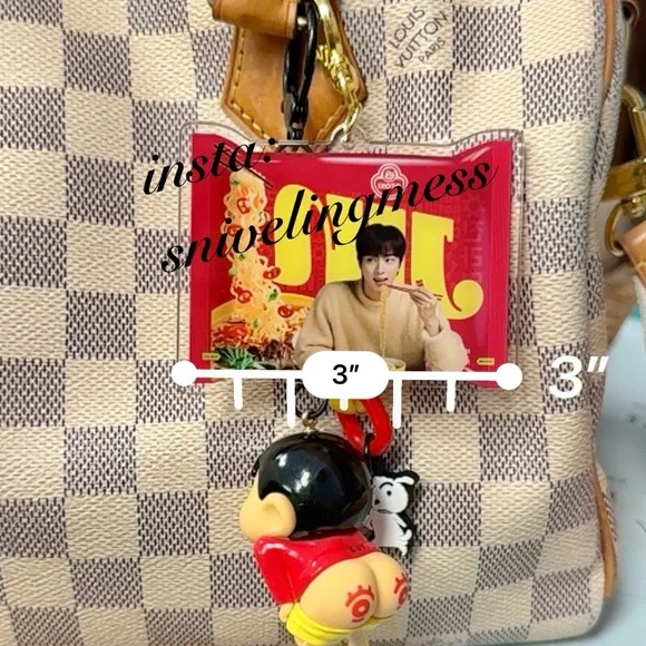 Runseokjin Jin Ramen mild / spicy keychain set bundle BTS - Picture 3 of 3